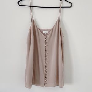 100% Silk Cami in Blush